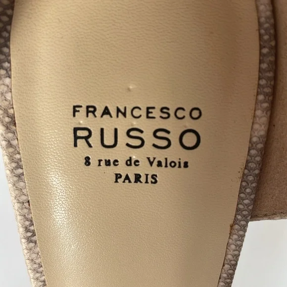 FRANCESCO RUSSO Paris Leather Plexi Pumps Heels. 40. - Picture 11 of 11